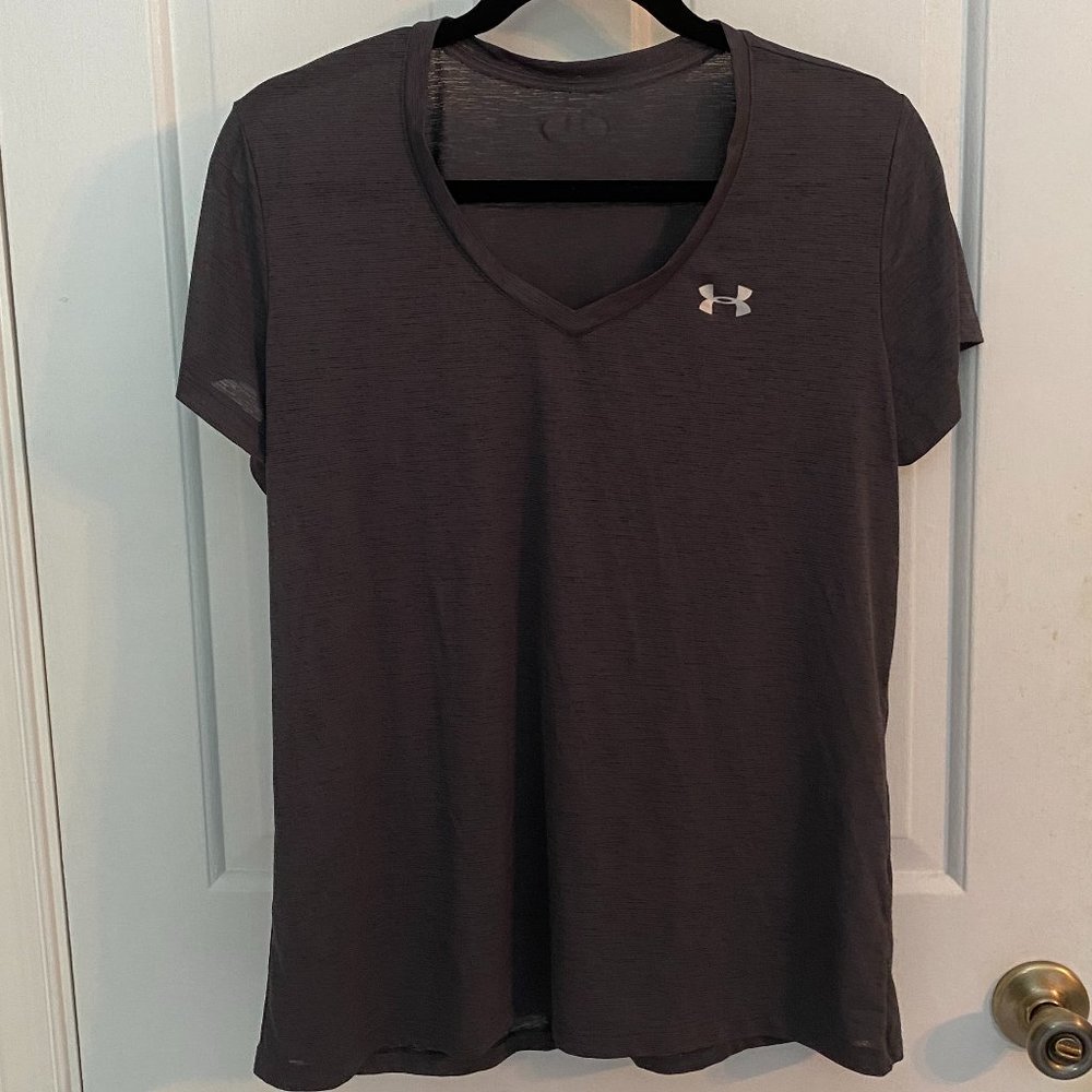 Under Armour Grey V Neck Top